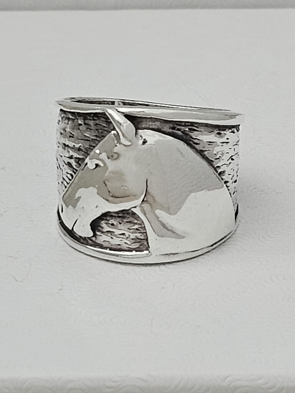 Silpada Rare Sterling Silver Equestrian Horse Artisan VHTF Ring Size 7.25